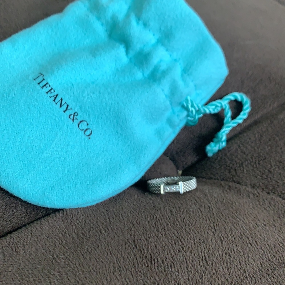 Authentic Paloma Picasso Tiffany ring w/ diamonds